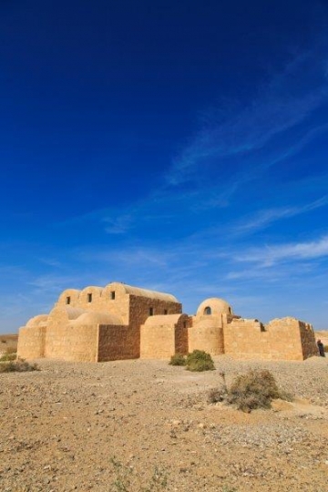ancient castle in the desert