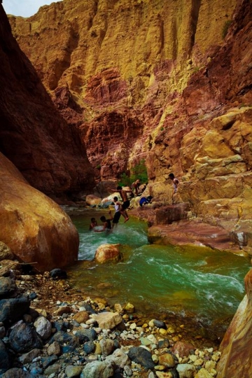 Hammamat Main, near the Dead Sea, known as the hot springs of Callirhoe, Jordan