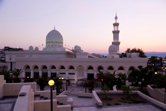 huge white color mosque