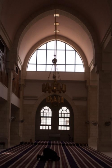 inside the mosque of abu ubaidah ibn al-jarrah,Jordan valley