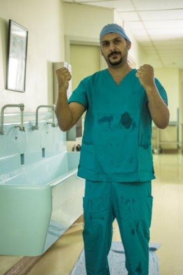 A Surgeon getting ready for Operation 