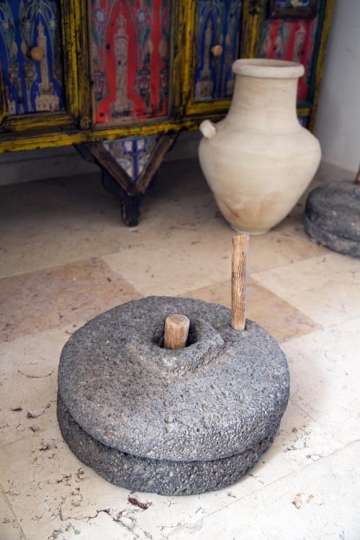 traditional grain grinder