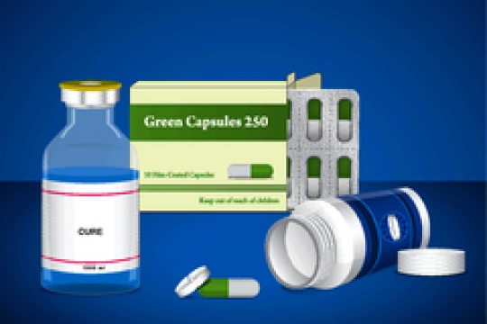 pill bottle with tablet,ampoules vector