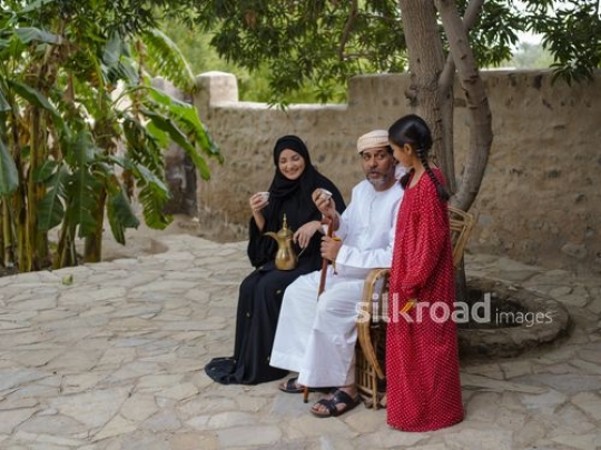 Coffee break with grandfather|-