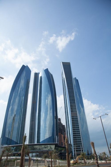 view of skyscrapers with refle
