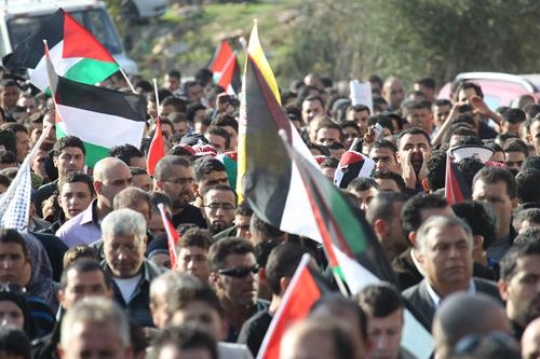 palestinian marching