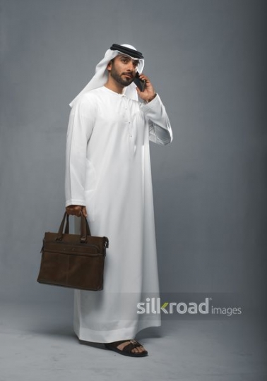 Businessman over the phone