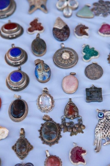 variety of earring souvenirs