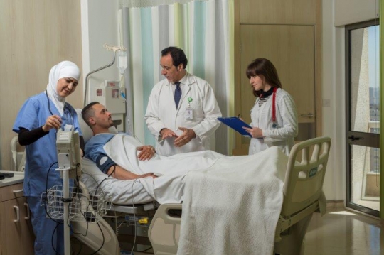 Doctors Checking on Patient at Hospital