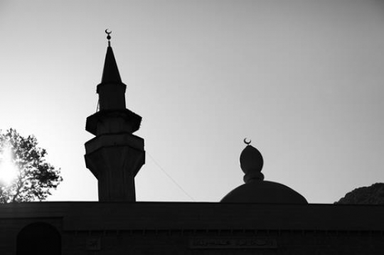 Silhouette of a Mosque