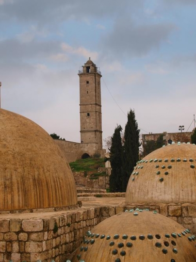 minaret close to aleppo castle