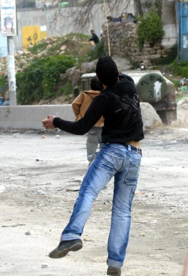 Palestinian man brave
