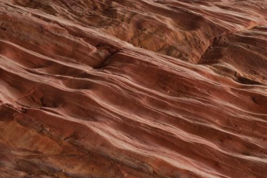 Sandstone gorge abstract pattern formation, Rose City cave, Siq, Petra, Jordan 