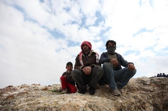 Palestinian living next to Bab al-Shams or Gate of the Sun