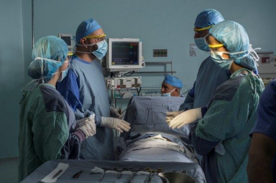 Surgeons at Operation Room