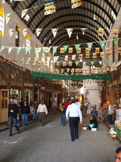 people in a local market