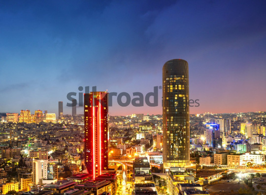Abdali Boulevard at Sunset – The Modern Skyline of Amman