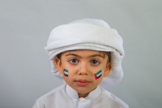 Little boy celebrating national day