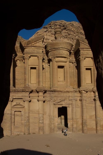 Ancient temple in Petra, Jordan