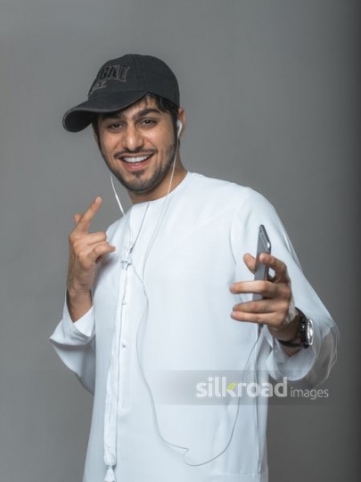 Cool guy having fun