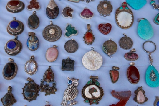 variety of earring souvenirs