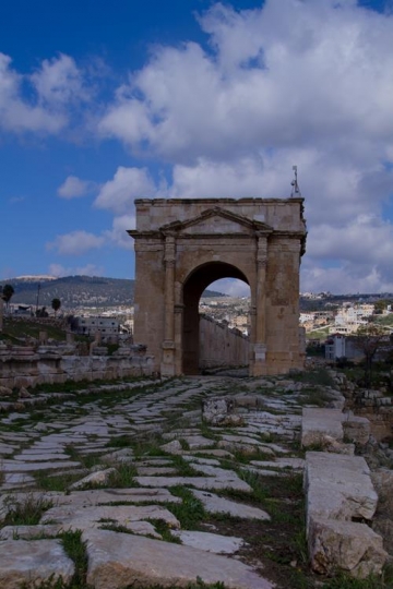 ancient jerash,ruins of the gr