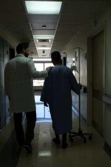 Doctor and Patient Walking