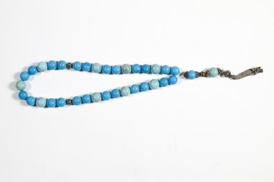 Blue praying beads