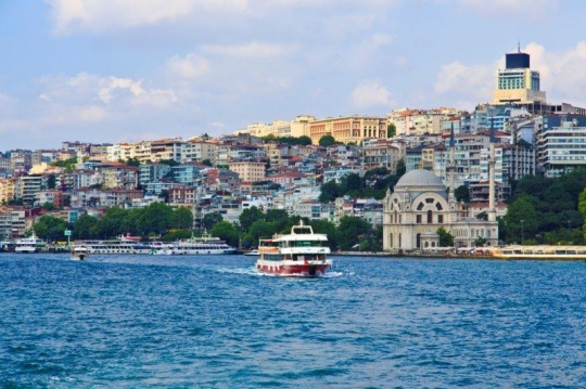 istanbul city view from the sea