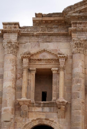 front view of ancient building