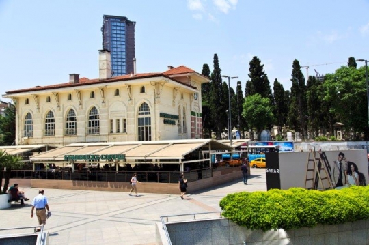 famous cafe in an open area