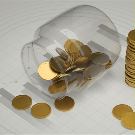 Coins in the bottle 