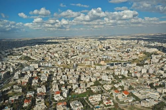 Arial view of houses of Amman