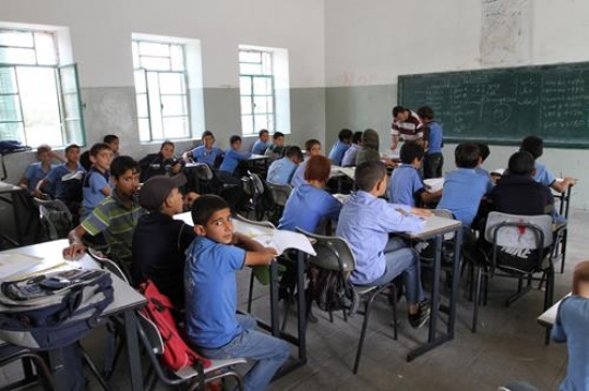 Students in a class room