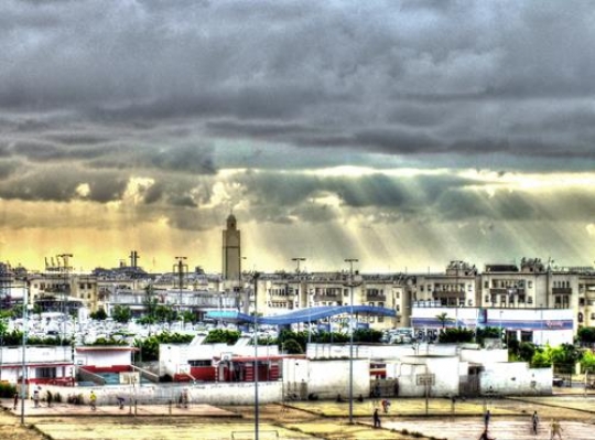 view of marrakech after the rain