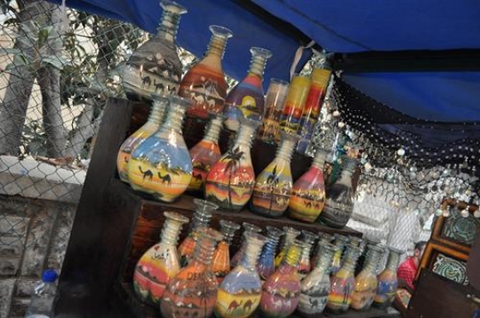 sand bottles in souq jara