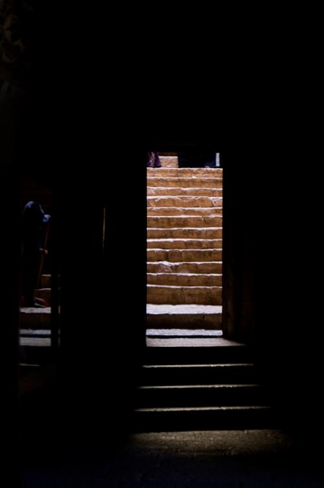 staircase at ajloun castle