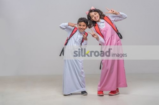 Young Middle Eastern kids 