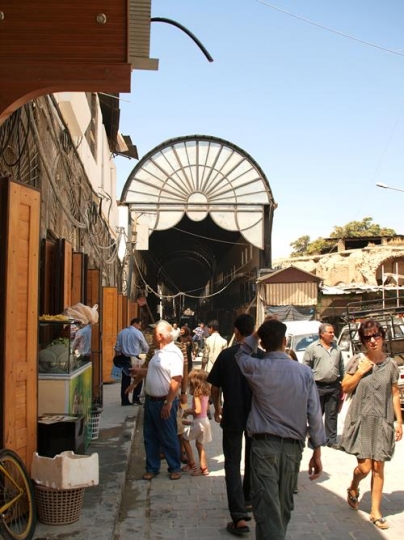 people shopping in the market