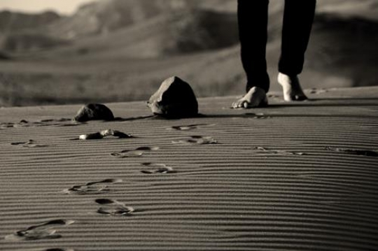 walking in the desert