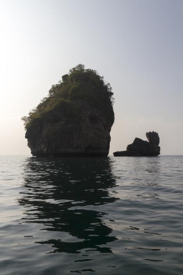 cliff in the water