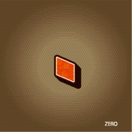- Orange Arabic Zero on Brown Background