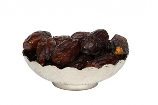 Dates in Silver Plate