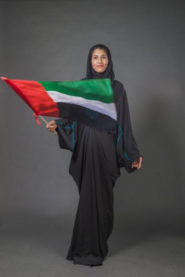 Celebrating her country