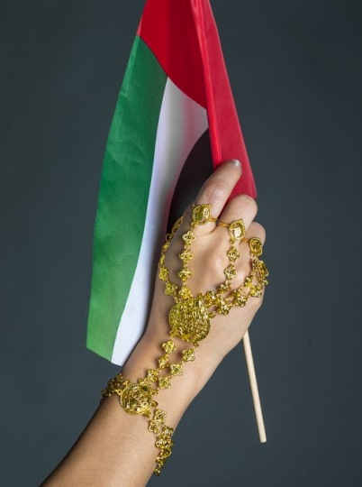 Close up of a Woman wearing the traditional jewellery